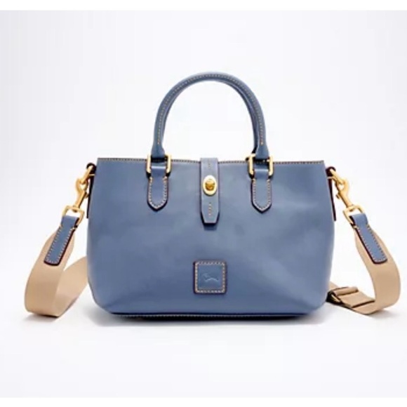 New DOONEY & BOURKE Large Satchel Bag Steel Blue Style (8L2479 XQ) - Picture 1 of 14